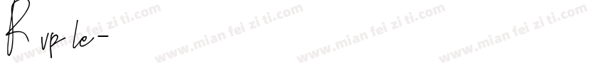 R vp le字体转换